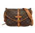 Saumur, &pound;395, Handbags, Brown, Canvas, Front view
